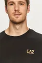 czarny EA7 Emporio Armani t-shirt bawełniany 8NPT51.PJM9Z