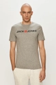 szary Jack & Jones T-shirt Męski