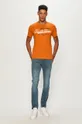 Jack & Jones - T-shirt pomarańczowy
