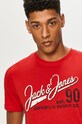 Jack & Jones - T-shirt czerwony 12180867