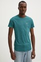 Tommy Jeans t-shirt turkusowy DM0DM09586