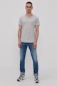 Tommy Jeans t-shirt szary DM0DM09587