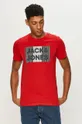 czerwony Jack & Jones - T-shirt