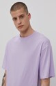 Bavlnené tričko Jack & Jones fialová 12185628