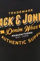 fekete Jack & Jones pamut póló