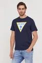 T-shirt Guess mornarsko modra