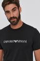 czarny Emporio Armani T-shirt bawełniany