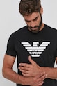 Pamučna majica Emporio Armani crna 8N1TN5.1JPZZ