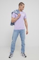 Bavlnené tričko Jack & Jones 12151955.Lavender fialová AA00