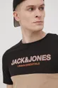 μπεζ Βαμβακερό μπλουζάκι Jack & Jones