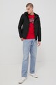 Bavlnené tričko Jack & Jones 12199474.TrueRed červená AA00