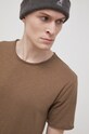 Only & Sons T-shirt bawełniany brązowy 22017822.Shitake