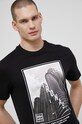 Only & Sons t-shirt bawełniany czarny 22021777.Black