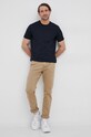 Emporio Armani t-shirt bawełniany 8N1TL7.1JHWZ.NOS granatowy AA00
