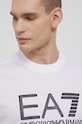 Bavlněné tričko EA7 Emporio Armani 3LPT37.PJFBZ.NOS bílá AA00