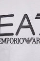 λευκό Βαμβακερό μπλουζάκι EA7 Emporio Armani