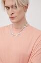 Хлопковая футболка Jack & Jones розовый 12185628.CoralPink