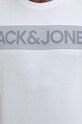 Памучна тениска Jack & Jones 12151955.White бял