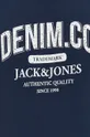 sötétkék Jack & Jones pamut póló