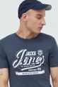 námořnická modř Bavlněné tričko Jack & Jones Pánský