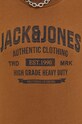 Хлопковая футболка Jack & Jones 12210949.Rubber коричневый