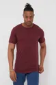 bordowy Jack & Jones t-shirt bawełniany