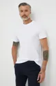 λευκό Βαμβακερό μπλουζάκι Selected Homme