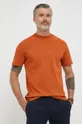 πορτοκαλί Βαμβακερό μπλουζάκι Selected Homme Ανδρικά