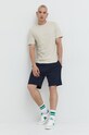 Bavlnené tričko Jack & Jones 12176780.Moonbeam béžová AA00