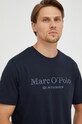 Bavlněné tričko Marc O'Polo námořnická modř B21201251052