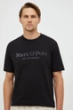 Хлопковая футболка Marc O'Polo чёрный