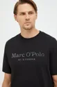 czarny Marc O'Polo t-shirt bawełniany