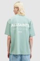 Бавовняна футболка AllSaints UNDERGROUND SS CREW зелений MG386W