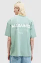 zelena Bombažna kratka majica AllSaints UNDERGROUND SS CREW