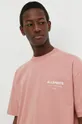oranžová Bavlnené tričko AllSaints UNDERGROUND SS CREW