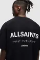 czarny AllSaints t-shirt bawełniany UNDERGROUND SS CREW