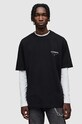 Одяг Бавовняна футболка AllSaints MG386W чорний
