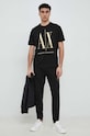 Armani Exchange t-shirt bawełniany 8NZTPQ.ZJH4Z.NOS czarny AA00