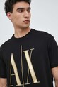 Armani Exchange t-shirt bawełniany czarny 8NZTPQ.ZJH4Z.NOS