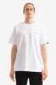 biały thisisneverthat t-shirt bawełniany DSN-Logo Tee Męski