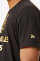 New Era t-shirt bawełniany Metallic Lakers 12893105 czarny