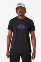 μαύρο Βαμβακερό μπλουζάκι New Era NBA Chain Stitch Lakers Ανδρικά