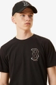 New Era t-shirt bawełniany Boston Red Sox Metallic Print 100 % Bawełna