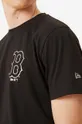 čierna Bavlnené tričko New Era Boston Red Sox Metallic Print