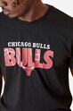 Oblečenie Bavlnené tričko New Era NBA Infill Tee Bulls 13083891 čierna