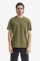 zelená Bavlnené tričko Woolrich Pánsky