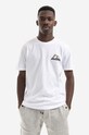 Woolrich cotton T-shirt Logo Mountain Tee CFWOTE0061MRUT2926 Planet friendly white CFWOTE0061MRUT2926