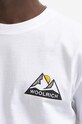 Woolrich cotton T-shirt Logo Mountain Tee CFWOTE0061MRUT2926 white CFWOTE0061MRUT2926