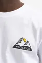 biały Woolrich t-shirt bawełniany Logo Mountain Tee