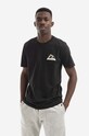 Woolrich cotton T-shirt Logo Mountain Tee CFWOTE0061MRUT2926 Planet friendly black CFWOTE0061MRUT2926